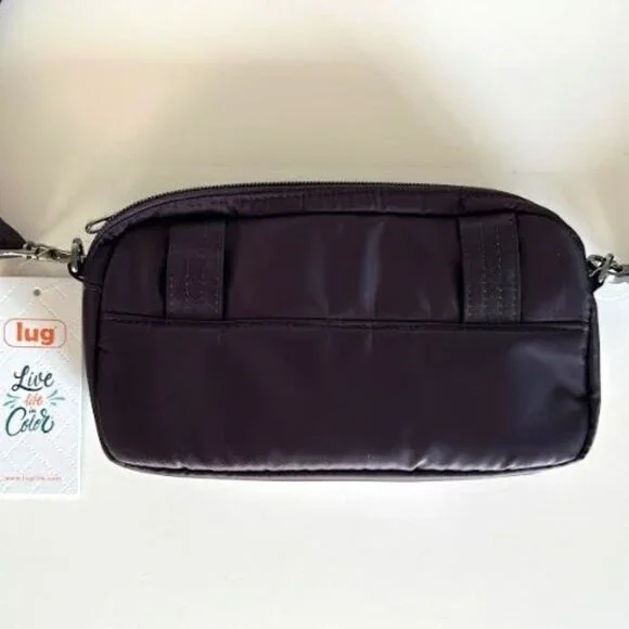 Lug Coupe XL Plus Convertible Crossbody Bag with Charm Bar Plum - New! - Picture 8 of 14
